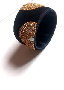 Silk Thread Black Kada