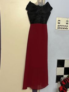Pintrest Elegant maroon Evening Gown