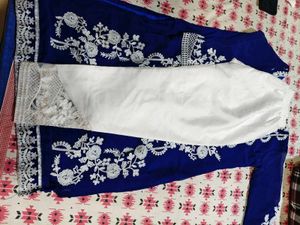 Elegant Blue Embroidered Kurti