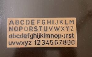 Set Of 3 Large Stencils,1 Wooden &amp;  1Aluminium Box