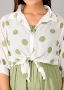 Trendy Light Green Jumpsuit✨️