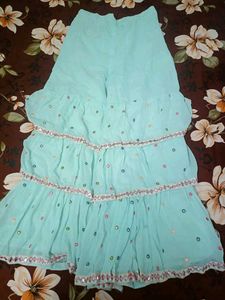 Aqua Embellished Mini Dress