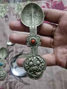 Vintage Spoon &amp; Plate Set