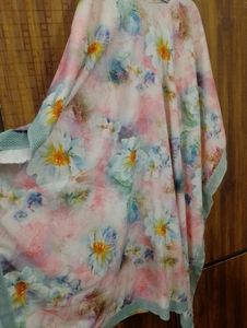 LOW PRICE SALE Crepe Floral Printed Kaftan Dress