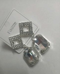 Diamond Silver Earrings