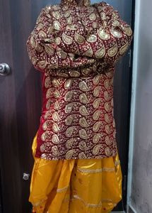 Embroidered Kurta & Dhoti Set Navratri Special