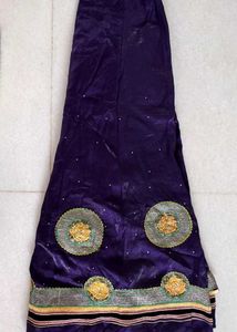 Purple &amp; Green Lehenga Set with Embroidered Blouse