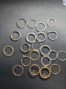 Gold And Silver plated Pinteresty rings COMBO