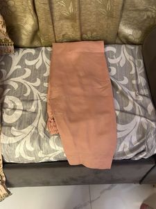 Elegant Peach Embroidered Kurti Set