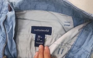 Blue Cargo Shorts