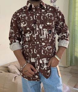 Pattern Shirt L Size