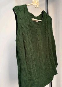 Knitted Green Vest