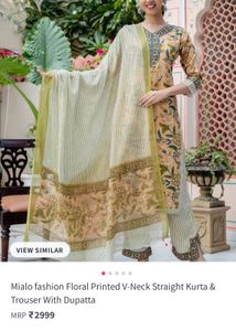 Floral Print Salwar/Kurta Set