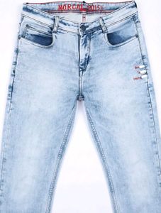 MORCAL Men’s Light Blue Washed Jeans – Size 32 –