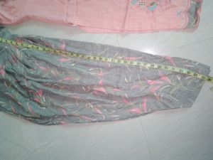 Light Pink And Grey Combination Suit