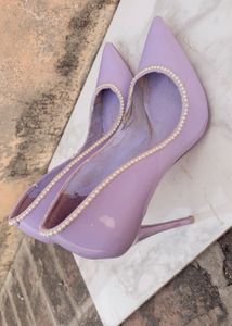 Aldo Lavender Leather Pointed Heels