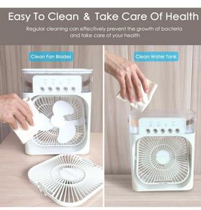 Portable Mini Air Cooler with Humidifier &amp; Fan – R