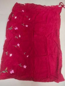 Box Shaped Unique Floral Wrap- Around Skirt