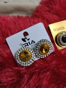 Combo Earrings Yellow And Black