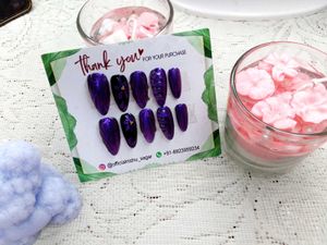Purple Press-On Nails
