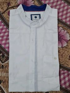 Symbol White Casual Shirt