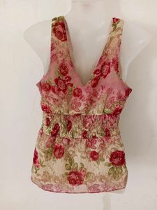 Floral Sleeveless Top
