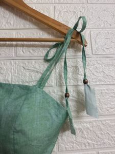 Green Tie-Up Bralette