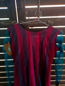 Flock Party Wear Kurta With Dupatta