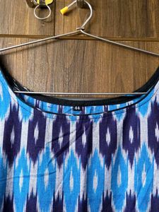 Ikkat Cotton Long Kurta