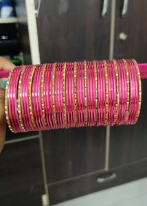 Metal Golden And Pink Combo Set Of 20 Pcs