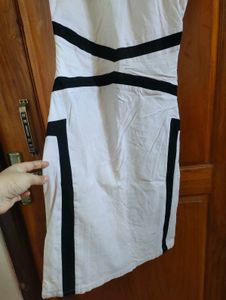 Chic White &amp; Black Dress