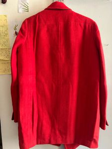 Classic Korean Red OverCoat 🧣