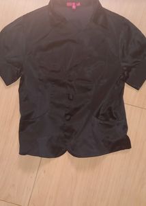 Satin Black Top