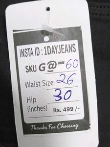 G@60 Size-26 (Sale) Latest Ladies high waist Jeans
