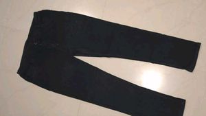 Black Denim straight Jeans