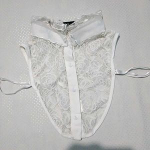 White Lace Detachable Collar