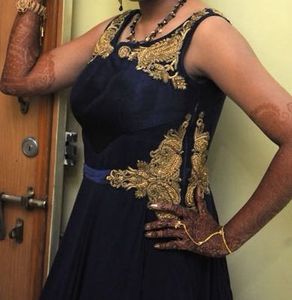 Elegant Blue Ethnic Gown