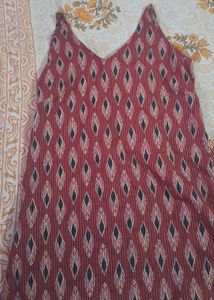 Red Printed Kurti