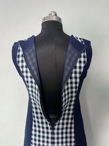 Checkered A-Line Dress