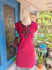 Pure Cotton Embroidered Kurta