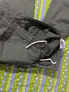 Olive Green Casual Pants