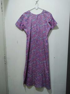 Pink Floral Mango Print Kurta Pajama Dupatta White