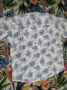 Floral Print Button-Down Shirt