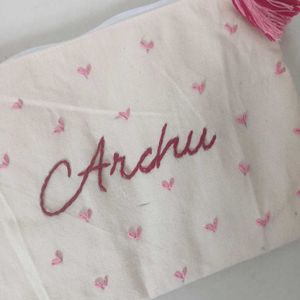 Cute Embroidered Pouch