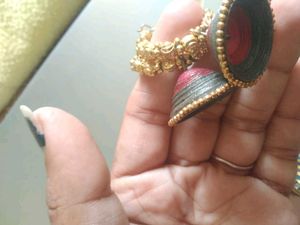 Hoop Jhumka Earrings(Handmade)