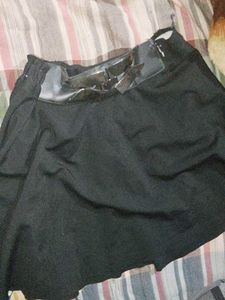 A Black Mini Skirt