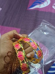 Gold Bangles - Set of 2