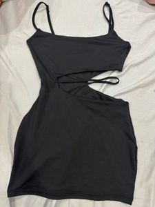 Black cut out bodycon dress