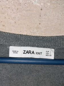 ZARA KNIT Winter Fashion Cardigan Grey