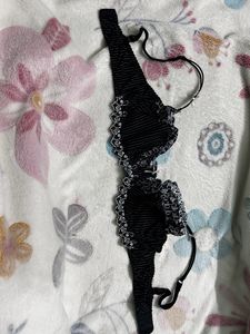 Black Embroidery Bra, Not Padded. Wired.